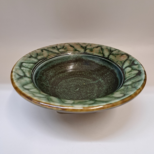 #260212 Serving Bowl Green $22 at Hunter Wolff Gallery